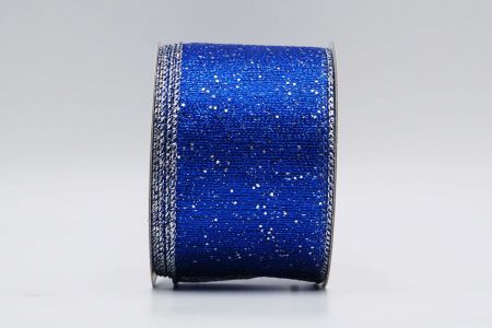Glitter Metallic Lint_KF7339G-4_donkerblauw